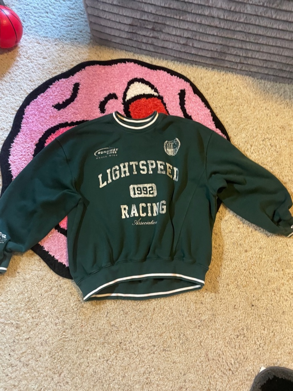 Lightspeed Racing 1992 Crewneck Sweatshirt - Dark Green
